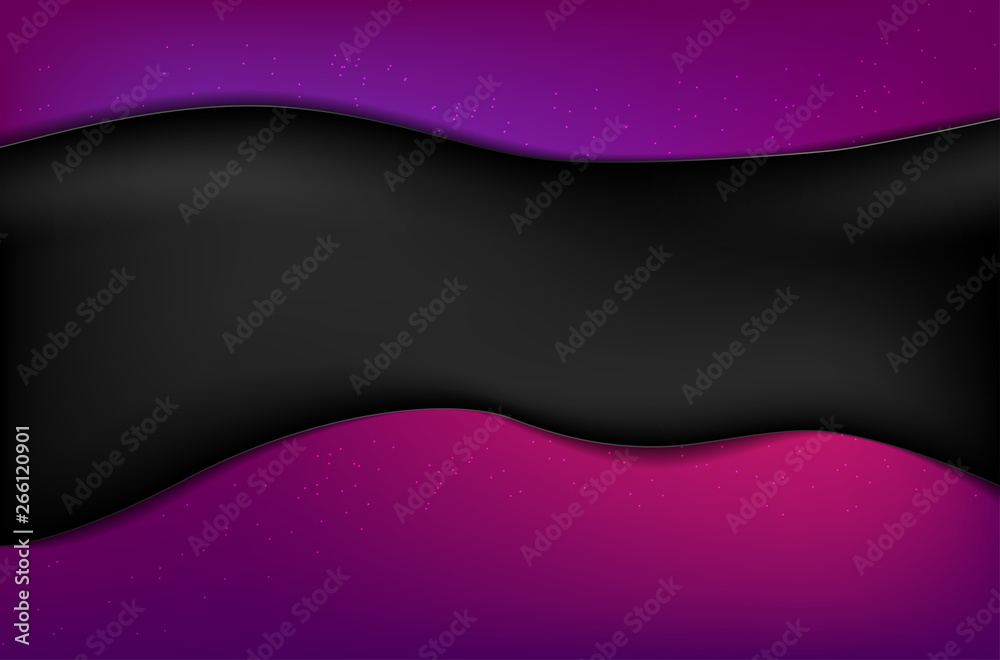 Wall mural abstract dark wavy background with copy space for your text