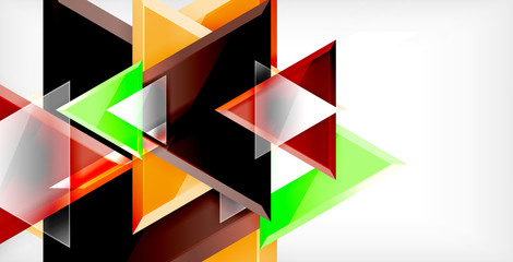 3d triangular vector minimal abstract background design, abstract poster geometric design