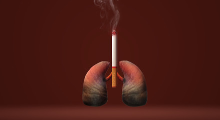 The 3d rendering world no tobacco day  image background.