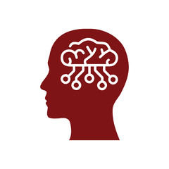 digital human head, brain, technology, head, memory, creative technology mind, artificial intelligence icon