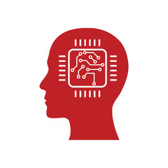 digital human head, brain, technology, head, memory, creative technology mind, artificial intelligence icon