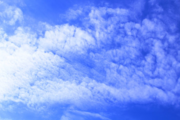 Beautiful cirrus clouds. Background. Landscape.