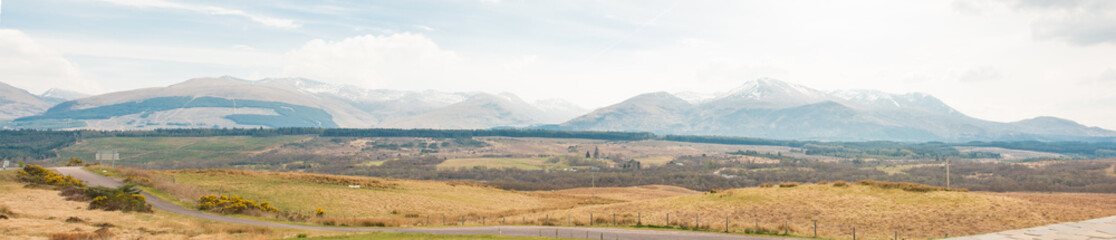 Fototapeta na wymiar Landscape at the Commando Memorial Lochaber Highlands Scotland