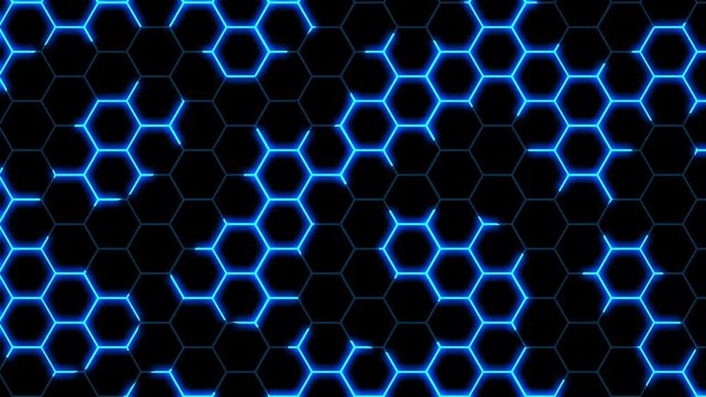  Hexagonal honeycomb texture movement. Uhd 4k background, backdrop texture