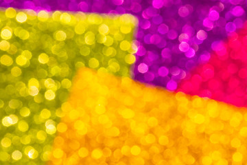 Multicolour glitter vintage lights background. defocused. Texture Pattern Background. Concept Festive overlay