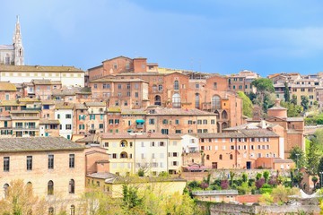 Fototapeta na wymiar Historic Town of Siena in Tuscany, Italy