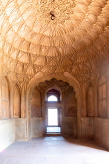 Beautiful architecture of Ceiling dome at Safdarjung's tomb, Delhi, India