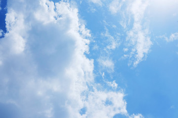 Skyscape with clouds and Blue sky background