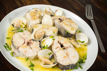Merluza en salsa verde