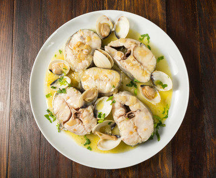 Merluza en salsa verde