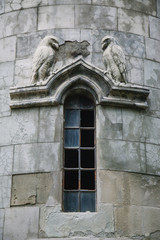 Fototapeta na wymiar old window of church
