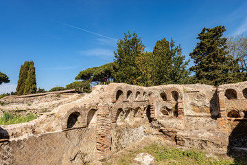 Ancient Roman Necropolis - Ostia Antica - Rome Italy