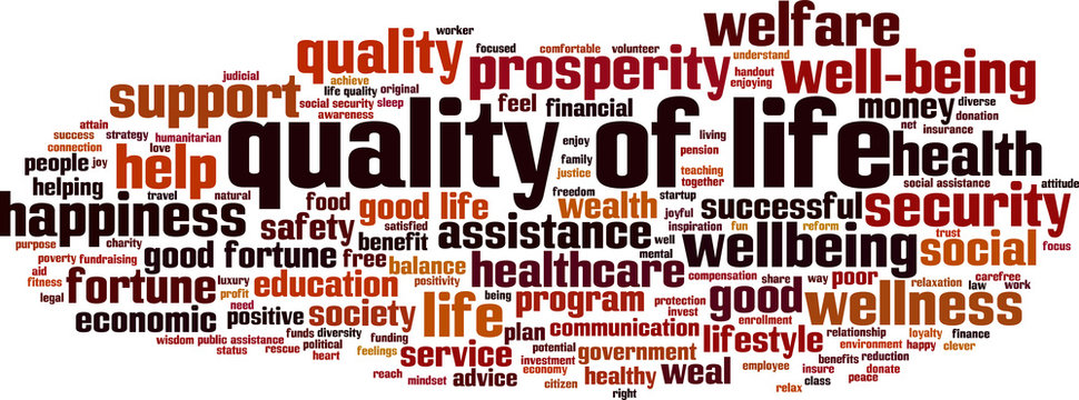 Quality Of Life Word Cloud