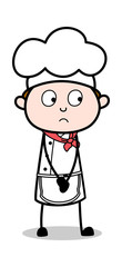 Innocent - Cartoon Waiter Male Chef Vector Illustration﻿