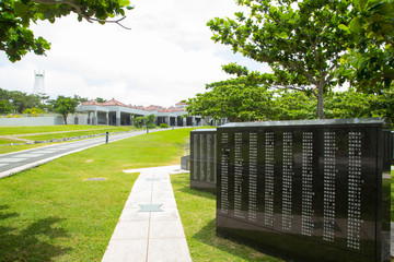 Cornerstone of Peace in Okinawa,Japan