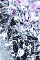 Abstract Shiny Foil Glitter Holographic Stars Hearts Shapes Pretty Background