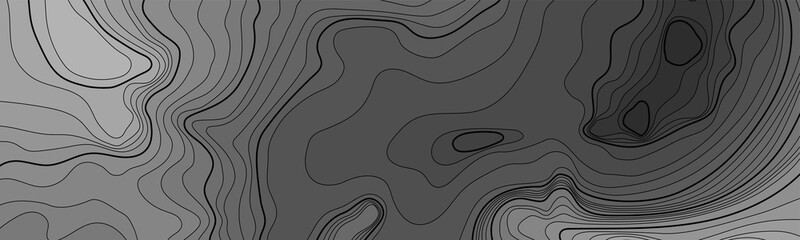 Map line of topography. Vector abstract topographic map concept with space for your copy. Black and white wave. Abstract paper cut. Abstract colorful waves. Wavy banners. Color geometric form.