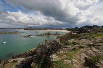 Saint Lunaire, vue de la pointe du Décolle