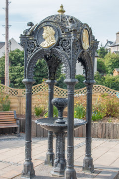 Queen Victoria Diamond Jubilee Fountain In Fort Augustus At Loch Ness Highlands Scotland Great Britain