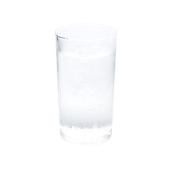 Water fresh glass isolated white background