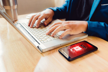 Businessmen are hackers attacking smartphones to get business information.