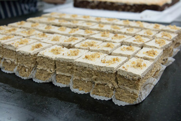  mini coffee cake cut for catering