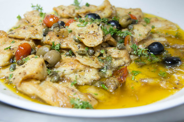  deep fried snapper with  butter sauce