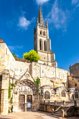 Fototapeta na wymiar Saint-Emilion, Bordeaux, Francie