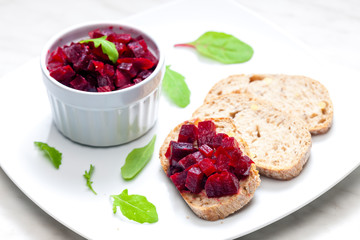 fresh beetroot salad