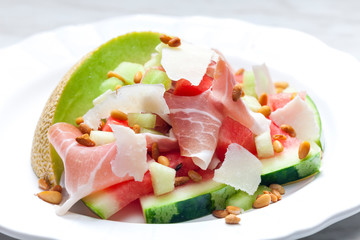 salad with galia melon