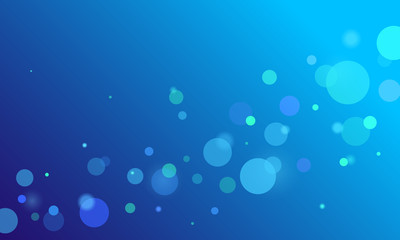 Abstract bokeh on blue gradient background