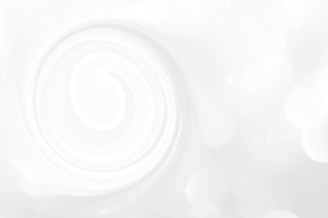 White marble texture with a spiral pattern for packaging in a modern style. Beautiful circle pattern with divorces and wavy lines in gray tones for wallpaper and screen saver, space modern theme.