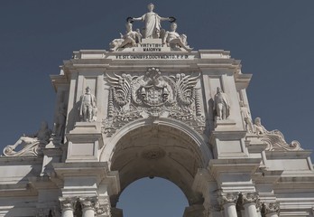 Fototapeta premium Arco da Rua Augusta at Praca do Comercio