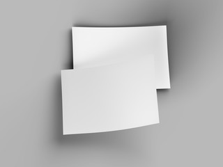 Empty paper sheet in A4 format - 3d illustration