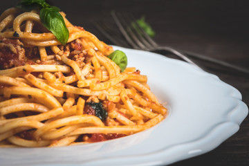 Pasta spaghetti bolognese