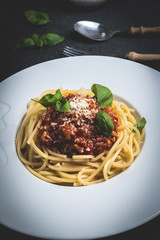 Italian pasta spaghetti bolognese