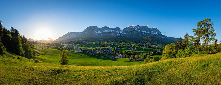 Idyllic alpine village, Going am Wilden Kaiser, Tyrol, Austria