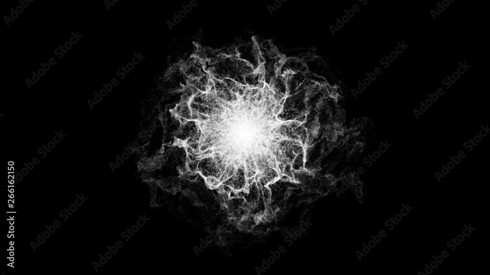 Wall mural 3d rendering. abstract energy wave (seamless loop)