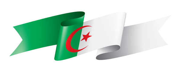 Algeria flag, vector illustration on a white background