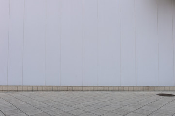 Fototapeta premium street wall background ,Industrial background, empty grunge urban street with warehouse brick wall