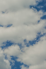 Blue sky background with clouds Beautiful blue sky with white clouds.