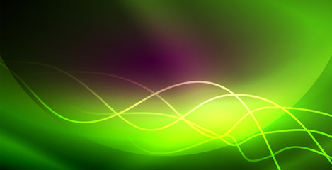Neon lines shiny glowing background