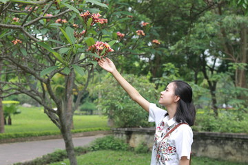 portrait of young woman in Vietnam