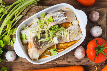 Grass Carp fillet，Steamed fish