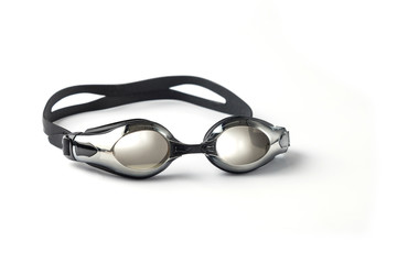 Close-up of swimming goggles