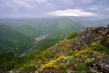 View from the top of Kablar mountain in Serbia