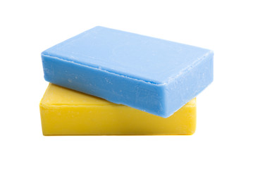 french square soap isolated