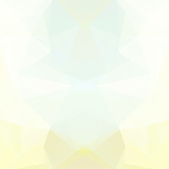 Obraz premium Abstract background consisting of pastel yellow, blue, white triangles. Geometric design for business presentations or web template banner flyer. Vector illustration