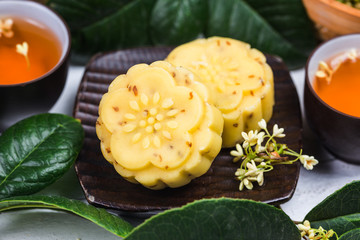 Traditional Gourmet Osmanthus Cake, Chinese pastry