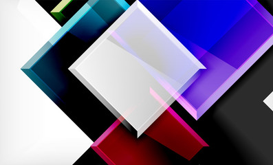 Color squares futuristic abstract background